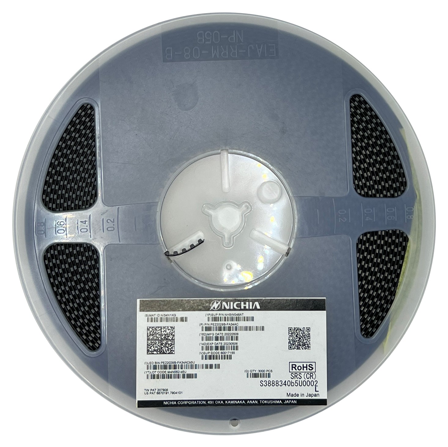 LED PLCC 2 SMD NHSW046AT White 2.9V Nichia 3,000 pcs